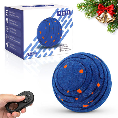 Smart Interactive Dog Toy Ball – Rechargeable Automatic Moving E-TPU Ball for Aggressive Chewers, Small & Medium Dogs