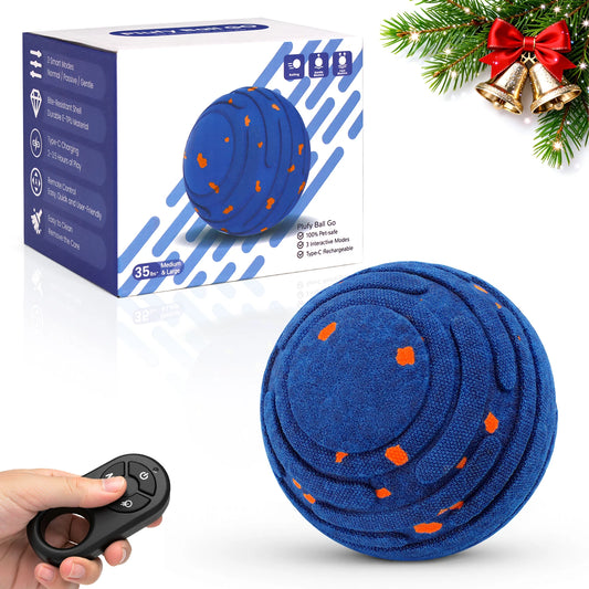 Smart Interactive Dog Toy Ball – Rechargeable Automatic Moving E-TPU Ball for Aggressive Chewers, Small & Medium Dogs