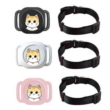 Smart GPS Pet Tracker – Mini Waterproof Long-Range GPS Collar Tracker for Cats & Dogs, iOS Compatible