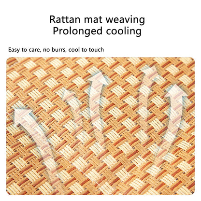 Summer Cat Cooling Sleeping Mat – Breathable Rattan Pet Bed Cushion with Anti-Slip Design for Cats & Small Dogs
