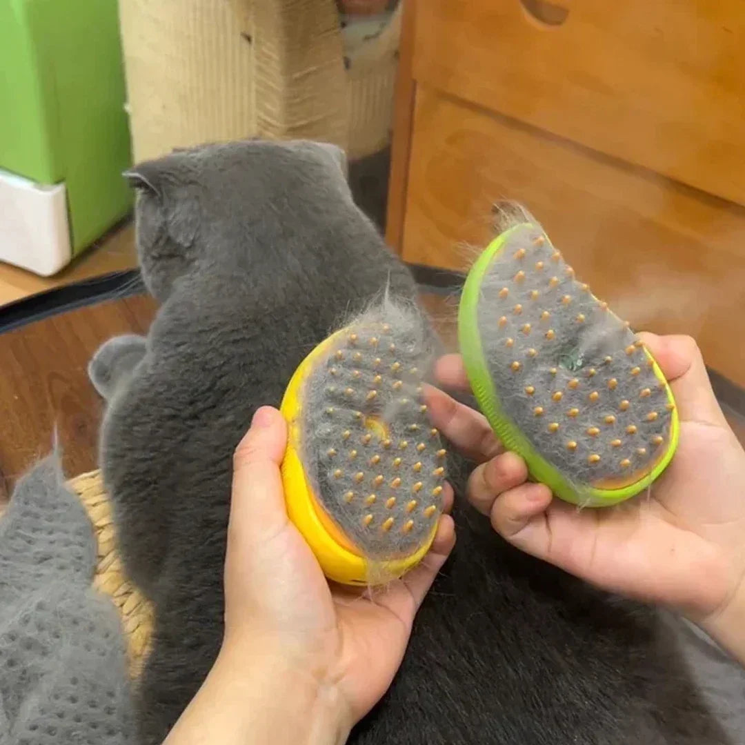 3-in-1 Pet Steam Brush – Electric Spray Grooming, Deshedding & Massage Comb for Cats and Dogs