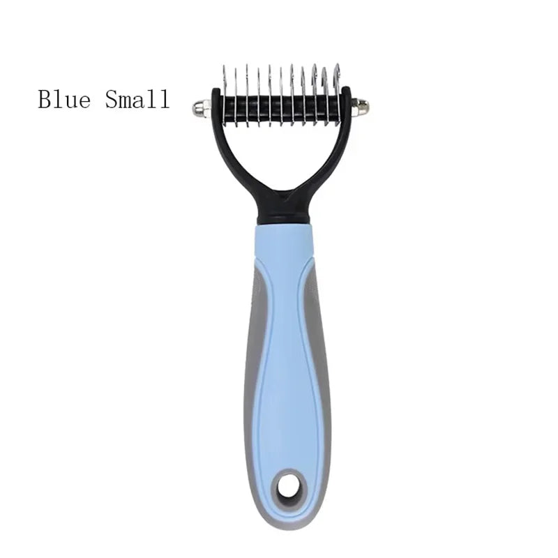 Dematting Comb Deshedding Brush Pet Grooming Tool For Cats Dogs Remove Loose Fur Tangles Pro Hair Care Grooming Accessory