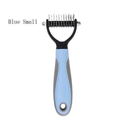 Dematting Comb Deshedding Brush Pet Grooming Tool For Cats Dogs Remove Loose Fur Tangles Pro Hair Care Grooming Accessory