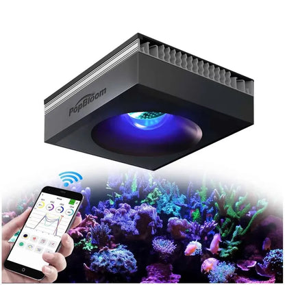PopBloom RL90/RL180 Wi/Fi Reef Aquarium Light – Full Spectrum LED for SPS, LPS Coral & Marine Aquariums