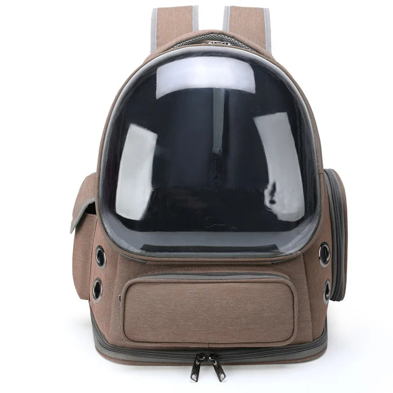 Transparent Pet Carrier Backpack – Breathable Outdoor Travel Backpack for Cats & Small Dogs