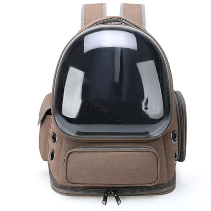 Transparent Pet Carrier Backpack – Breathable Outdoor Travel Backpack for Cats & Small Dogs