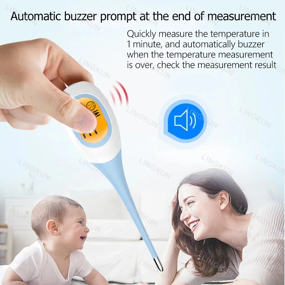 Digital Veterinary Thermometer – Waterproof Soft-Probe Pet Thermometer for Dogs, Cats & Animal Care