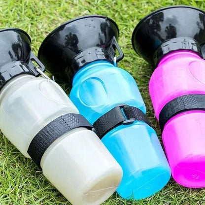 500ml Portable Dog Water Bottle – Outdoor Travel Pet Drinking Cup & Feeder Bowl for Dogs & Cats