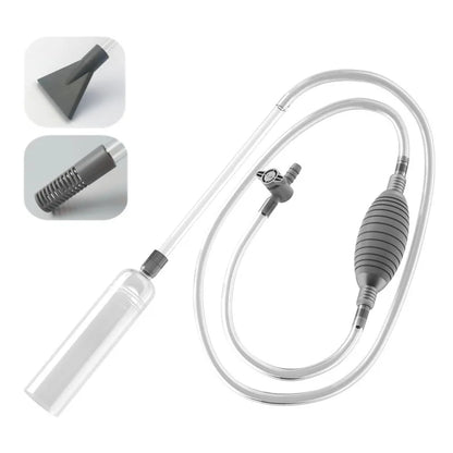 Aquarium Gravel Vacuum – Fish Tank Siphon Water Changer, Sand Cleaner & Cleaning Kit with Extension Tube
