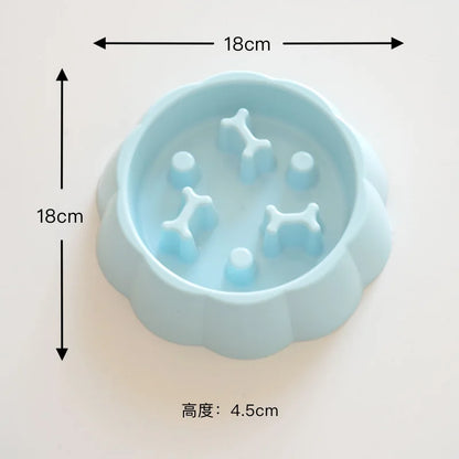 Slow Feeder Pet Bowl – Anti-Choking Puzzle Food & Water Bowl for Dogs and Cats, Anxiety Relief Design