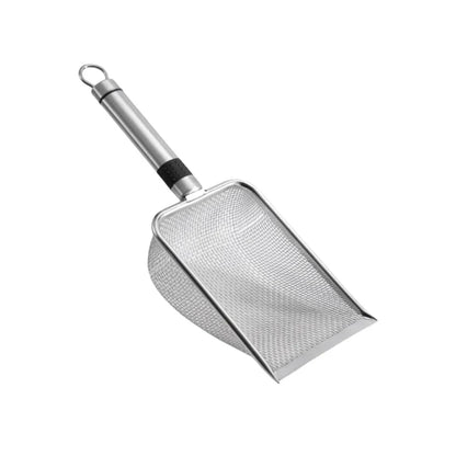 Stainless Steel Cat Litter Scoop – Durable, Rust-Resistant Waste Removal Tool with Ergonomic Handle for Easy Cleaning
