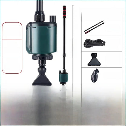 Automatic Aquarium Gravel Cleaner – Fish Tank Water Changer, Sand Washer & Fish Waste Vacuum Pump Cleaning Tool