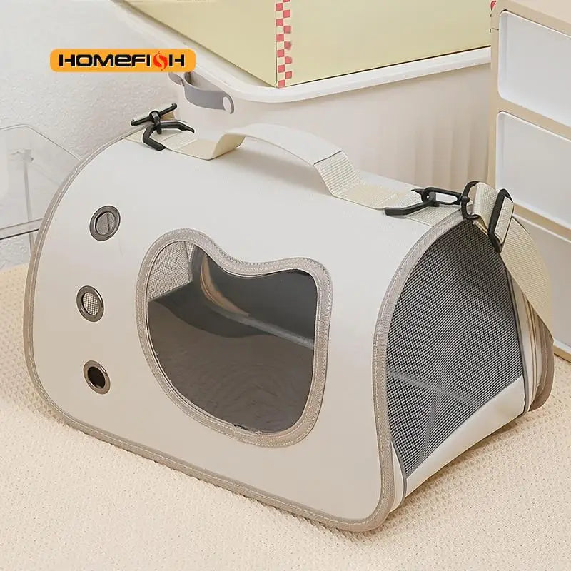 Portable Pet Carrier Bag – Foldable Breathable Shoulder Carrier for Cats, Kittens & Small Dogs