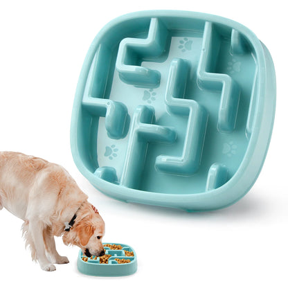 Pet Dog Slow Feeder Bowl Eco Dog Bowl Fun Non Slip Anti-Gulping Slower Food Feeding Dishes for Small Medium Large Dogs Puppy