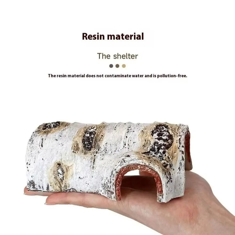 PVC Reptile Hideaway Cave – Natural-Look Hiding Shelter & Aquarium Decoration for Lizards, Geckos, Snakes and Other Reptiles