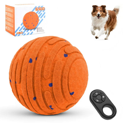 Smart Interactive Dog Toy Ball – Rechargeable Automatic Moving E-TPU Ball for Aggressive Chewers, Small & Medium Dogs