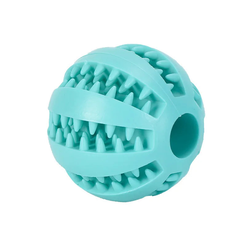 Interactive Dog Treat Ball – Rubber Chew Toy, Tooth Cleaning Ball & Food Dispenser for Dogs and Pets