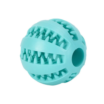 Interactive Dog Treat Ball – Rubber Chew Toy, Tooth Cleaning Ball & Food Dispenser for Dogs and Pets