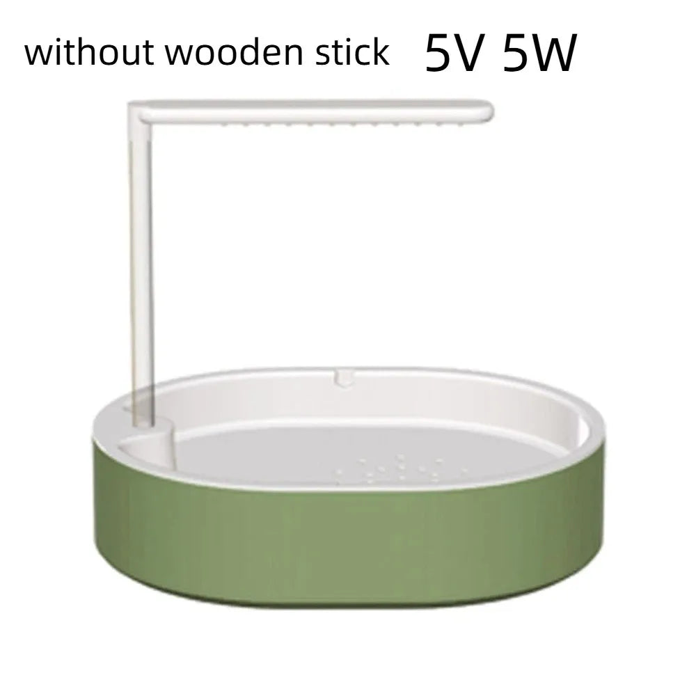 Circulating Water Automatic Bird Bathtub with Resting Stick Large-capacity Parrot Shower Comfort Bird Water Sprayer