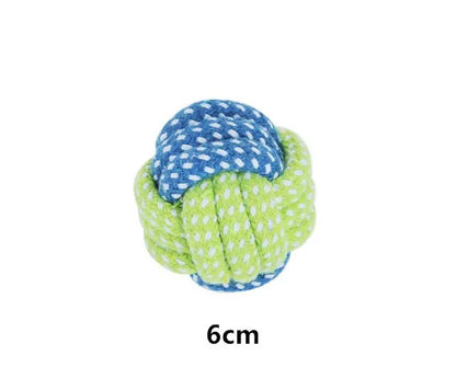 Interactive Cotton Rope Dog Toy – Chew Ball & Teeth Cleaning Toy for Puppies, Small & Large Dogs