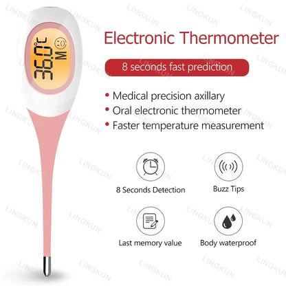 Digital Veterinary Thermometer – Waterproof Soft-Probe Pet Thermometer for Dogs, Cats & Animal Care