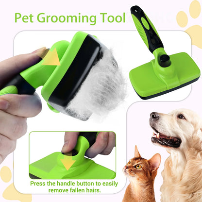 Pet Grooming Brush – Hair Removal, Deshedding & Massage Comb for Dogs, Cats & Puppies
