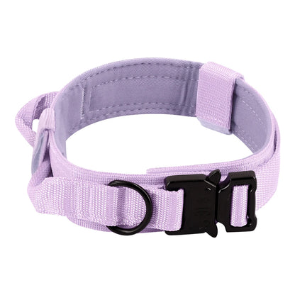 Tactical Dog Collar with Control Handle – Adjustable Heavy-Duty Military Nylon Collar for Medium & Large Dogs
