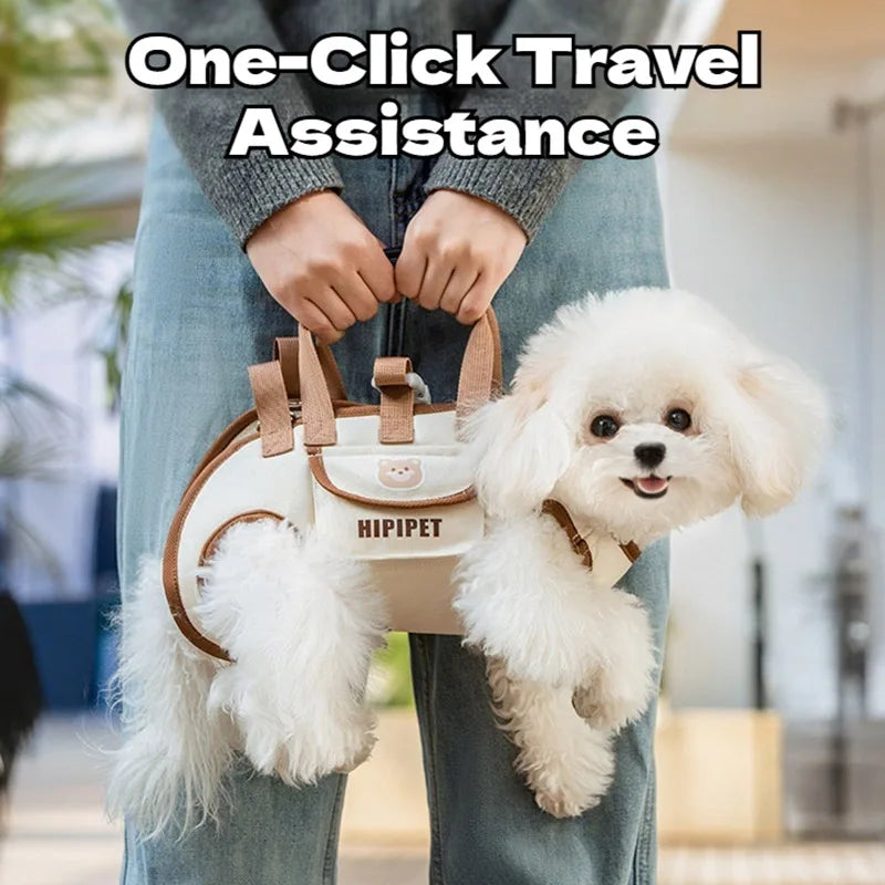 Portable Breathable Pet Carrier Backpack – Adjustable Multi-Functional Travel Bag for Cats & Small Dogs, Easy to Clean