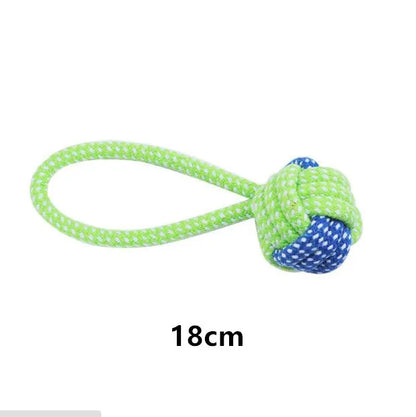 Interactive Cotton Rope Dog Toy – Chew Ball & Teeth Cleaning Toy for Puppies, Small & Large Dogs