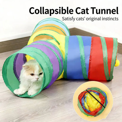 Collapsible Cat Tunnel Toy – Interactive Play Tube for Indoor & Outdoor Cats, Kittens & Puppies