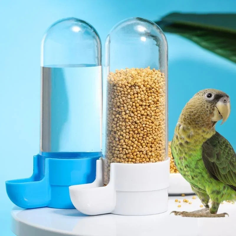 Hanging Bird Feeder & Water Dispenser – Cage Food and Water Station for Parrots & Pet Birds