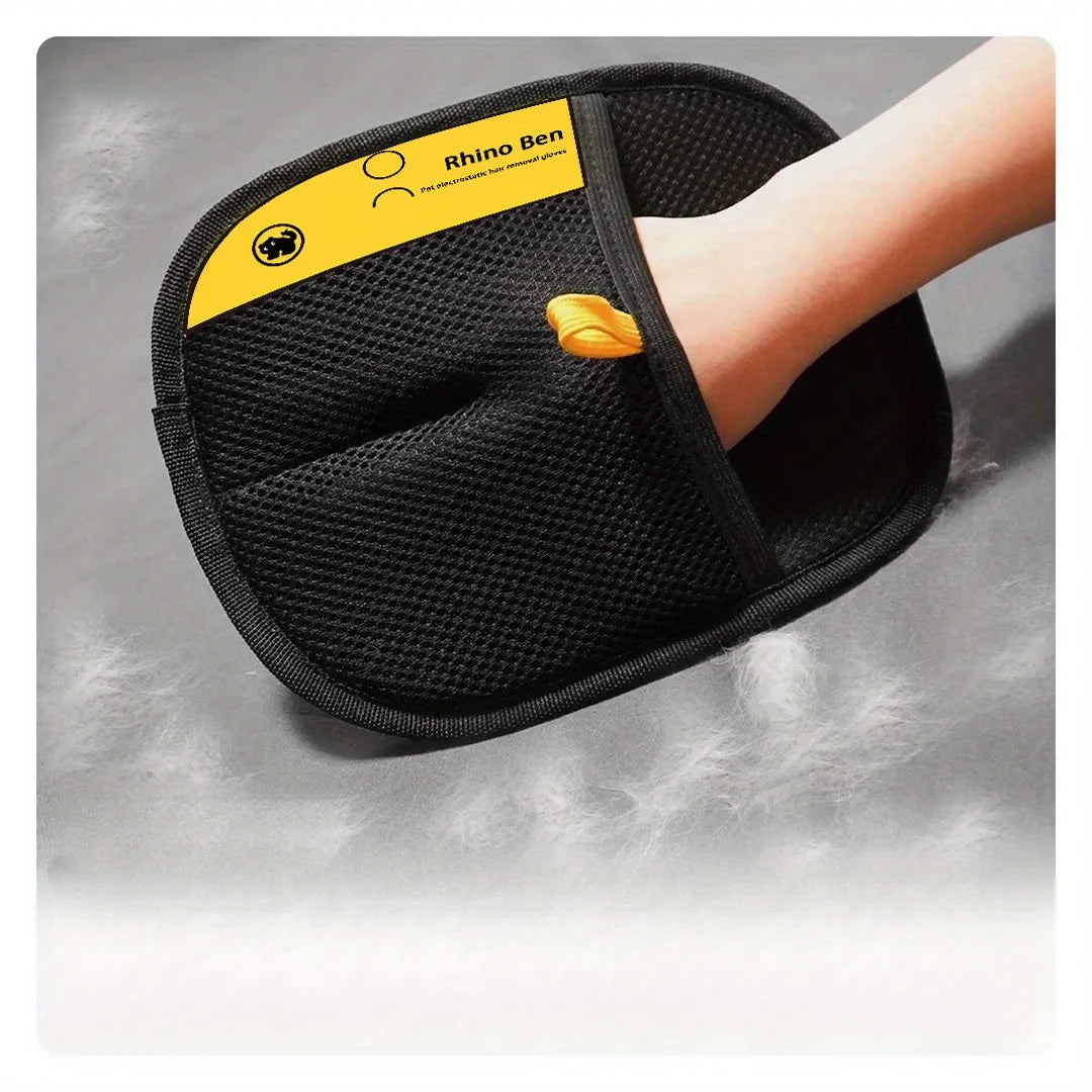2-Pack Pet Grooming Gloves – Double-Sided Hair Removal & Deshedding Gloves for Cats and Dogs