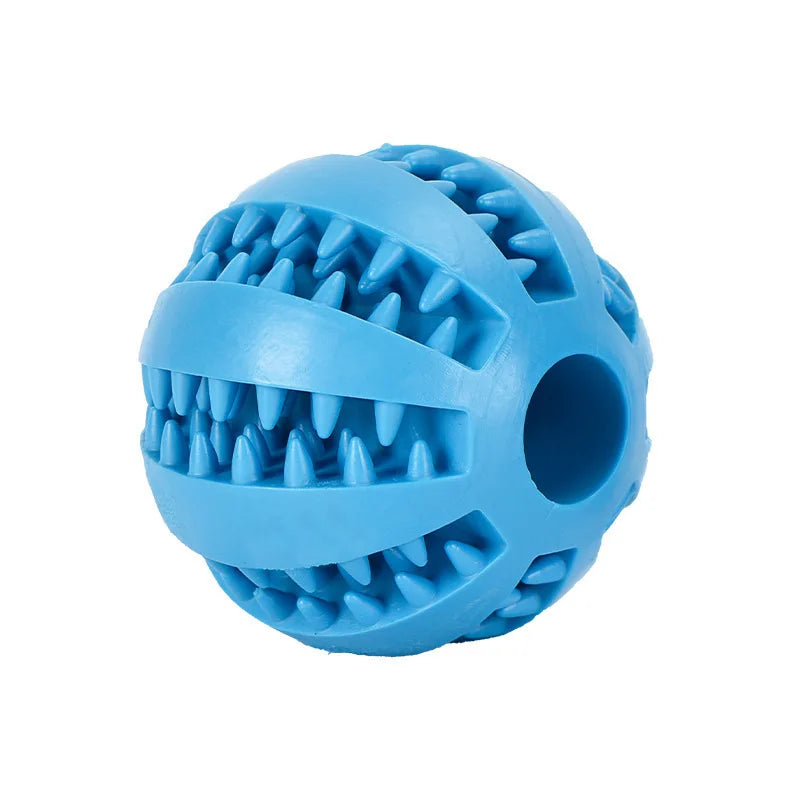 Interactive Dog Treat Ball – Rubber Chew Toy, Tooth Cleaning Ball & Food Dispenser for Dogs and Pets