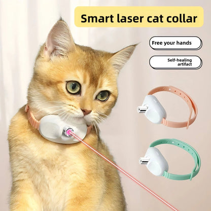 Automatic Laser Cat Collar – Hands-Free Interactive Self-Play Teaser with Adjustable Collar for Indoor Cats & Kittens
