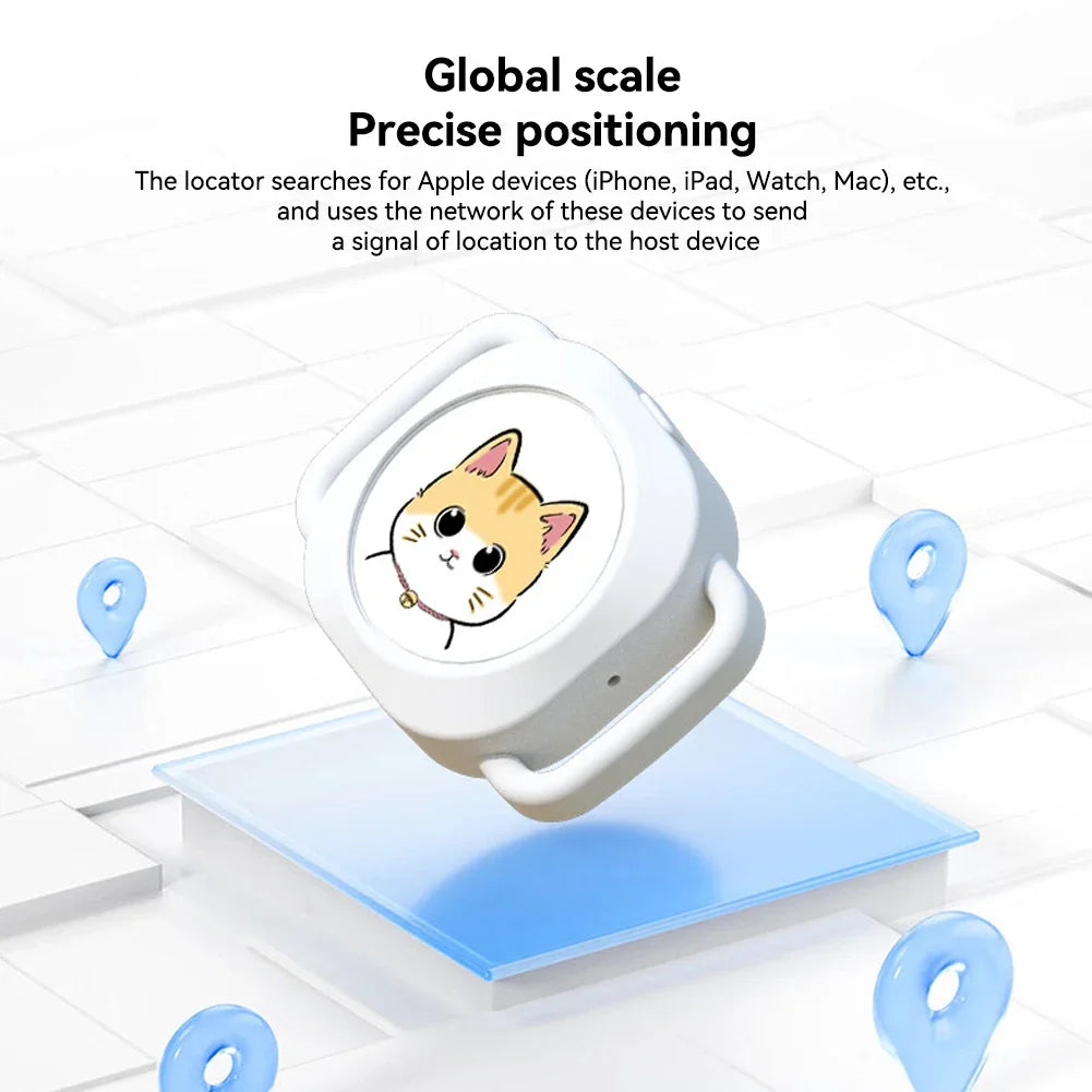 Smart GPS Pet Tracker – Mini Waterproof Long-Range GPS Collar Tracker for Cats & Dogs, iOS Compatible