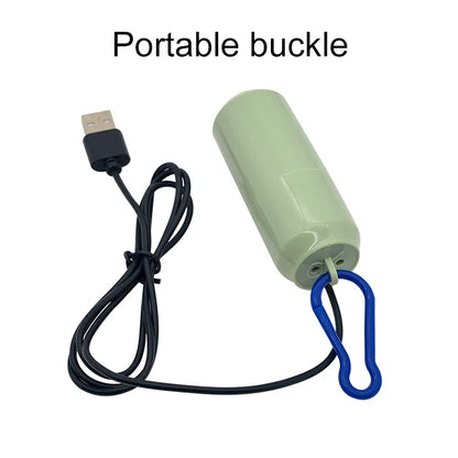 USB Aquarium Air Pump – Portable Mini Oxygen Aerator & Air Compressor for Fish Tanks (5V)