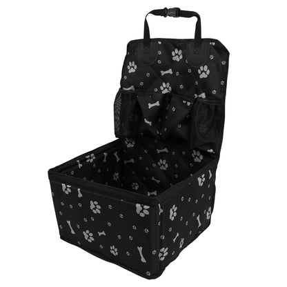 Pet Dog Car Seat with Storage Pockets – Non-Slip Portable Travel Seat Cover for Small & Medium Dogs