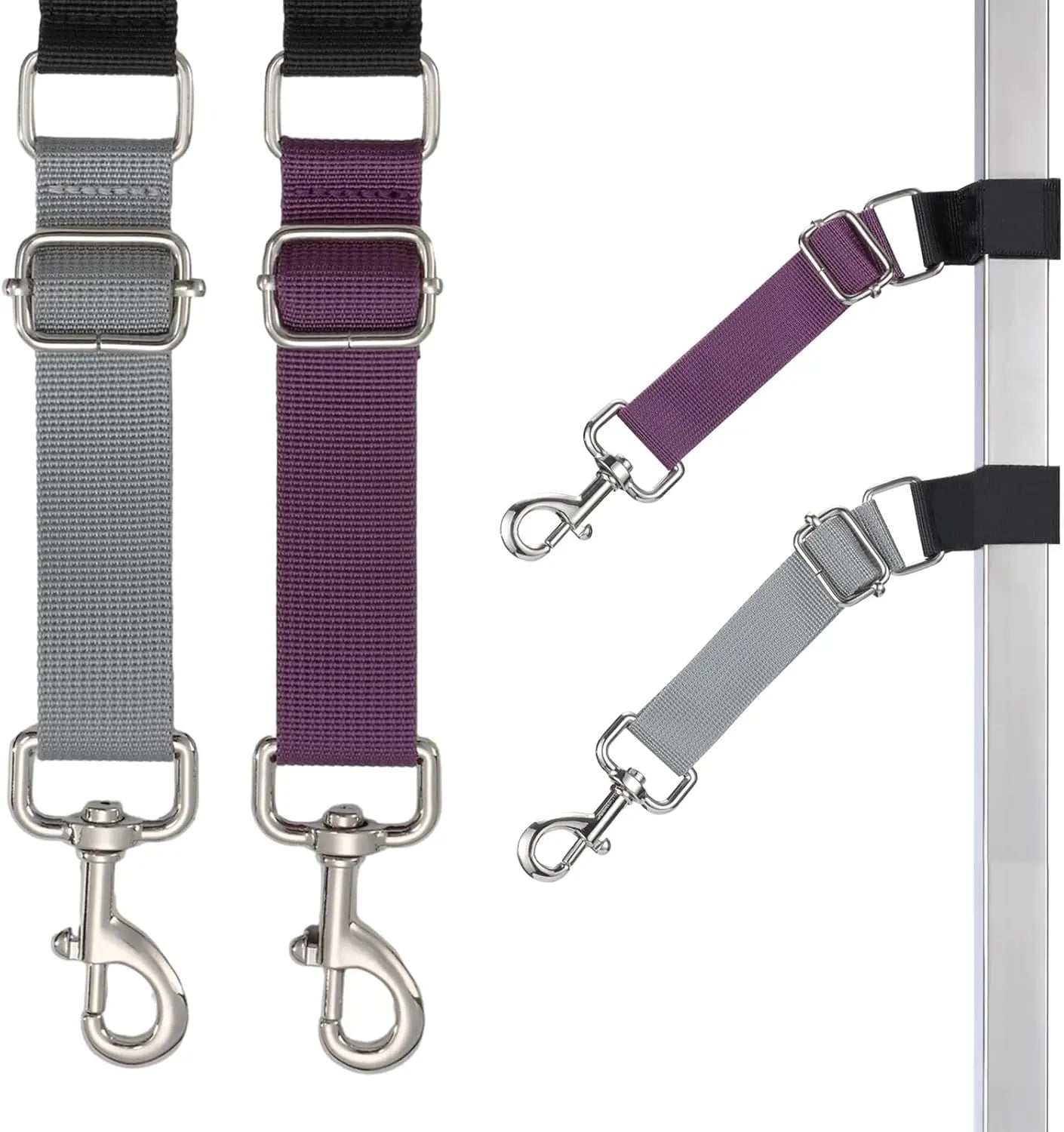 2-Pack Adjustable Pet Grooming Loops – Grooming Arm Extension Straps for Bathing, Grooming & Trimming
