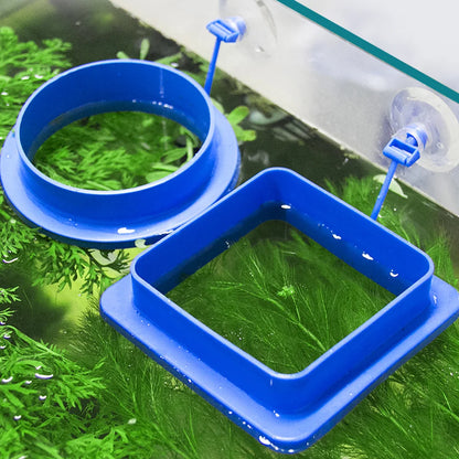 Aquarium Suction Cup Ring Feeder – Floating Fish Feeding Station & Food Tray for Fish Tanks