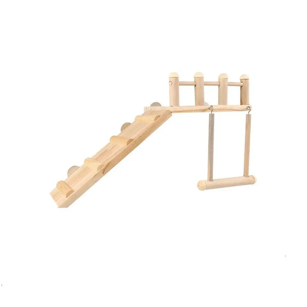 Natural Wooden Bird Perch Platform – Durable Exercise & Play Stand for Parrots, Parakeets & Other Pet Birds