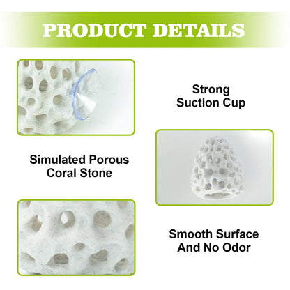 Aquarium Shrimp & Betta Fish Hideout – Suction Cup Hiding Shelter for Small Fish, Guppies & Shrimp