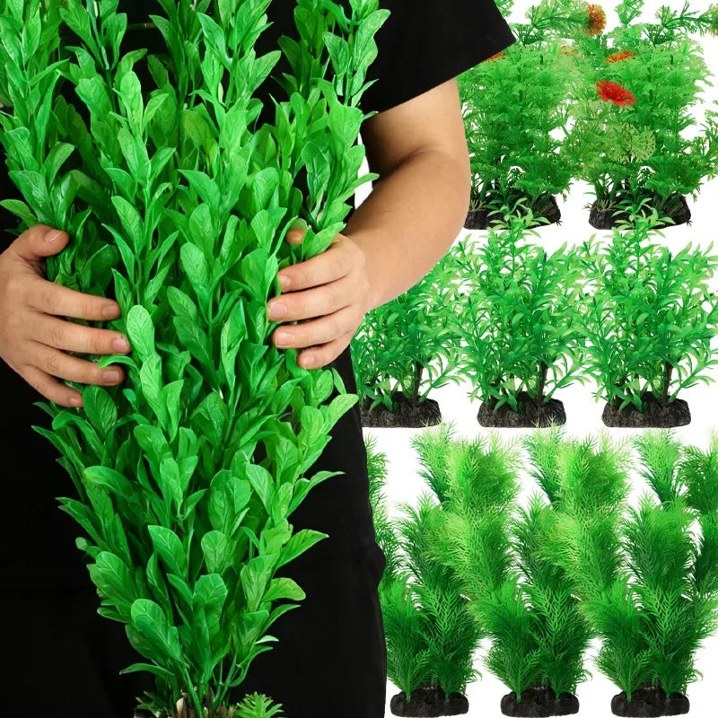 Artificial Aquarium Plant – Realistic Long Willow Kelp Water Grass Decoration for Fish Tanks & Aquariums