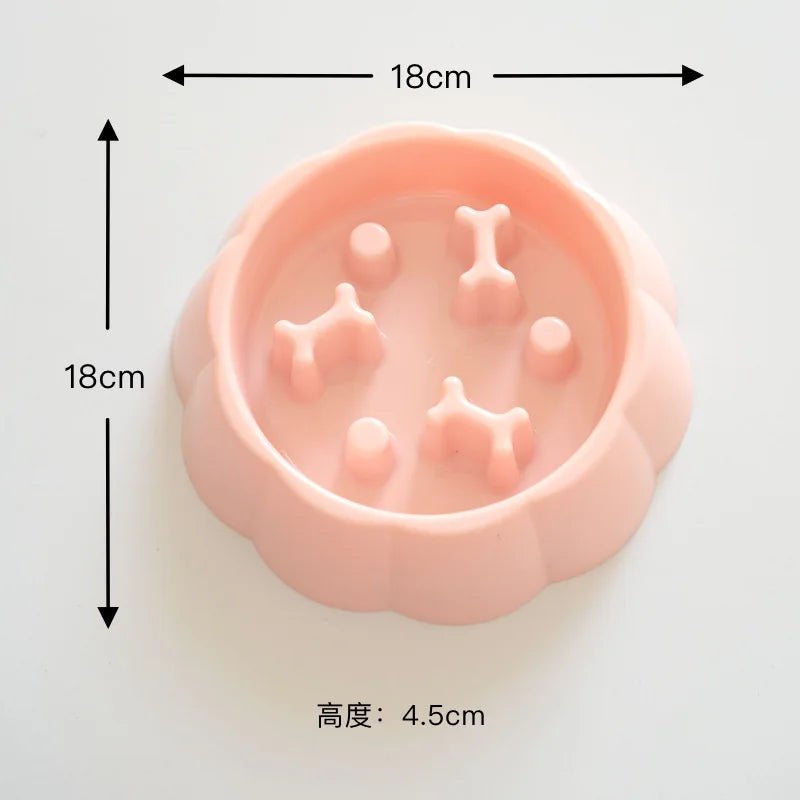 Slow Feeder Pet Bowl – Anti-Choking Puzzle Food & Water Bowl for Dogs and Cats, Anxiety Relief Design