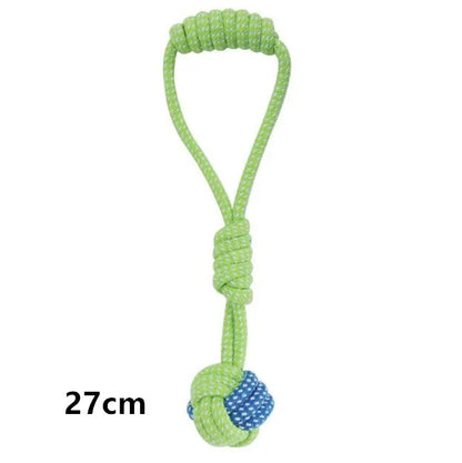 Interactive Cotton Rope Dog Toy – Chew Ball & Teeth Cleaning Toy for Puppies, Small & Large Dogs