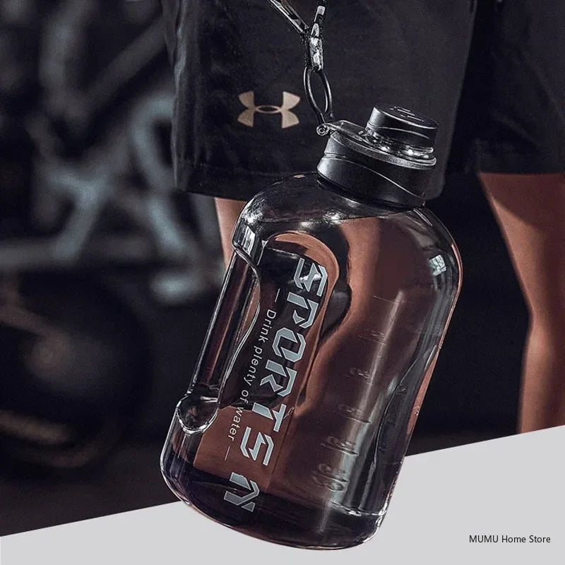 Large Capacity Sports Water Bottle (1L–5L) – BPA-Free Fitness Hydration Bottle for Gym, Cycling, Camping & Outdoor Activities
