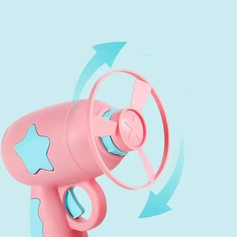 Interactive Cat Toy Launcher – Mini Flying Disc Shooting Gun for Kitten Training, Exercise & Play