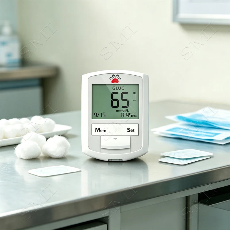 Pet Blood Glucose Meter for Cats & Dogs – Accurate, Rapid Micro-Blood Testing Monitor for Daily Health Care