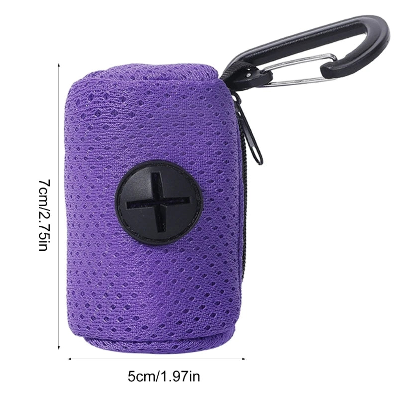 Dog Waste Bag Holder – Portable Pet Poop Bag Dispenser for Walking, Travel & Easy Cleanup
