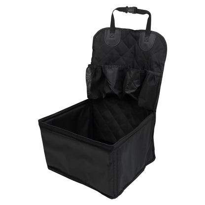 Pet Dog Car Seat with Storage Pockets – Non-Slip Portable Travel Seat Cover for Small & Medium Dogs