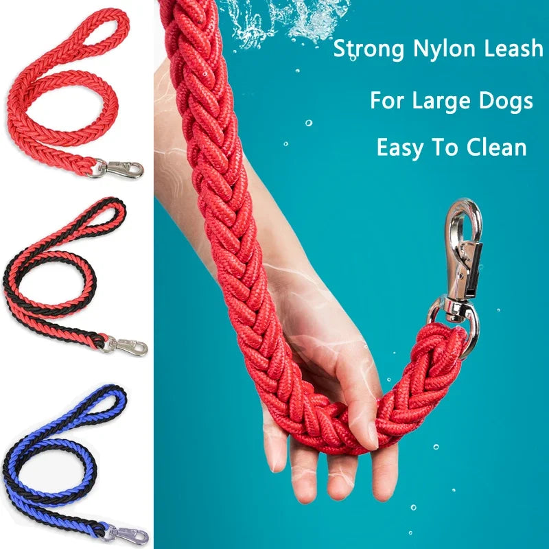 4.5ft Heavy Duty Dog Leash – Durable Nylon Braided Walking Lead for Small, Medium & Large Dogs, Ideal for Walking, Hunting & Camping